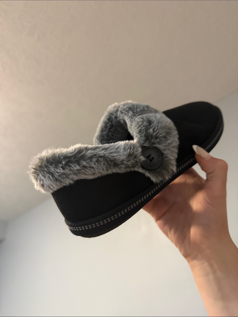 Skechers Womens Cozy Campfire Fresh Toast Vegan Slippers - Picture 4 of 10